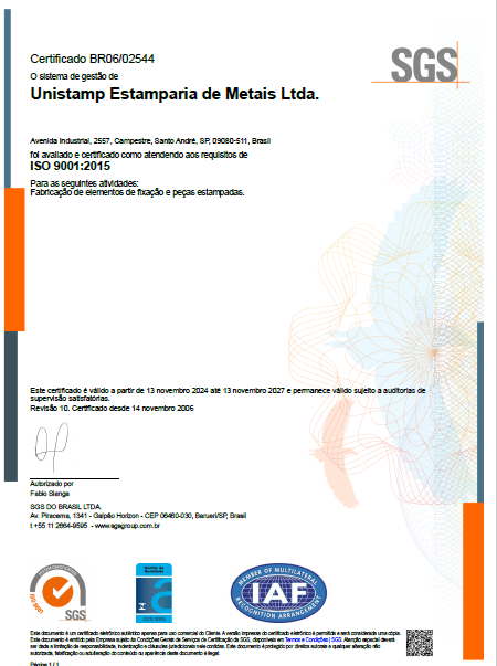 Certificado ISO